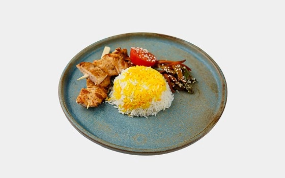 فیت جوجه کباب برنج قهوه ای 🐤 🐔