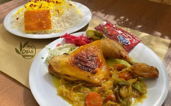 چلومرغ سرخ شده