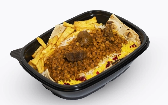 چلو خورش قیمه سنتی