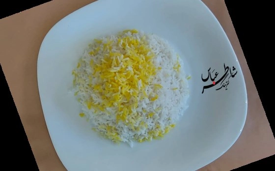 چلو کره زعفرانی