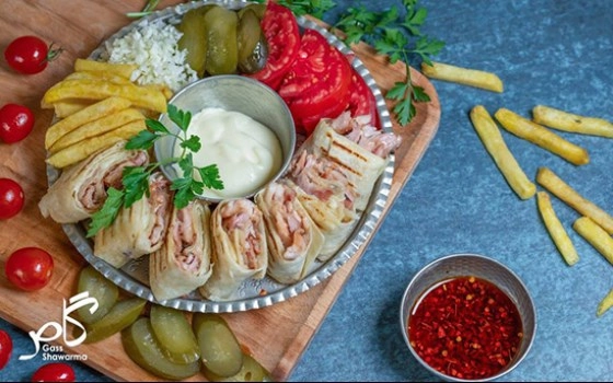 شاورما عربی میکس مرغ