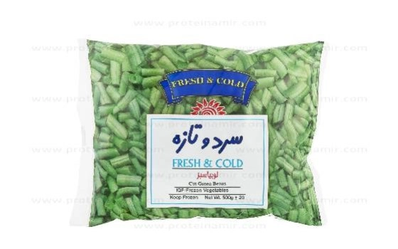 لوبیا سبز سرد و تازه
