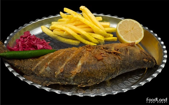خوراک ماهی سرخ شده