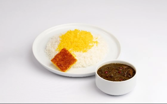 چلوخورشت قورمه سبزی