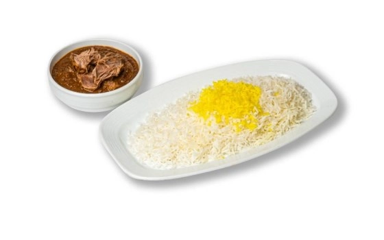 چلو فسنجان گوشت