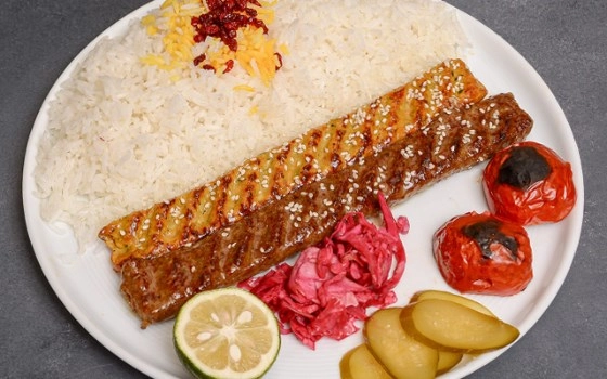 چلو میکس کوبیده مرغ
