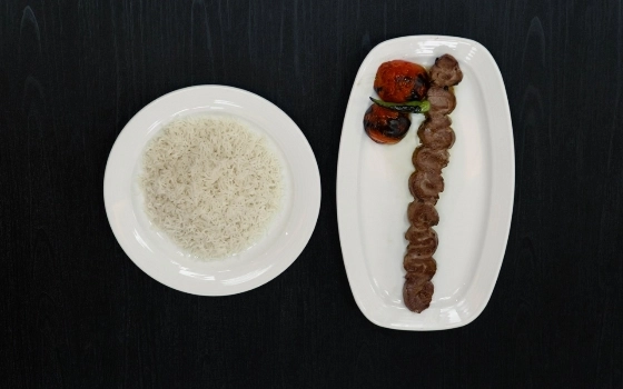 چلو برگ قلوه ای