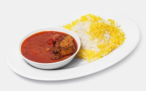 چلو خورشت قیمه بادمجان