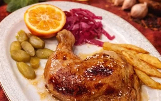 خوراک مرغ سرخ کرده