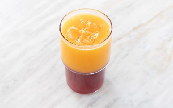 Pomegrante and orange juice