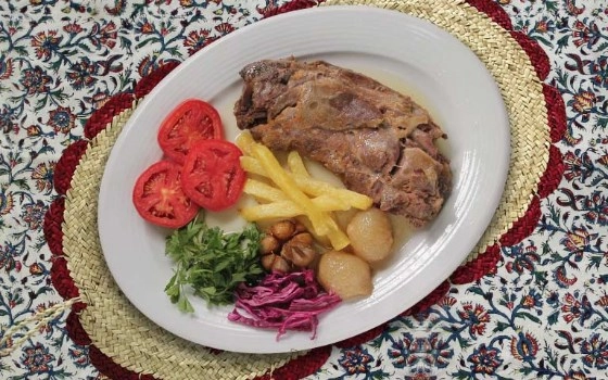 باقالی پلو با ماهیچه