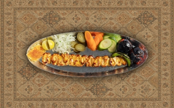 خوراک جوجه کباب حلزونی