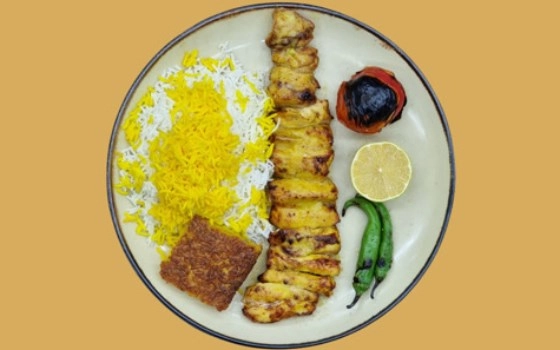 چلو جوجه کباب ران 300 گرم
