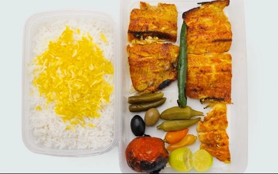 چلو ماهی کبابی VIP