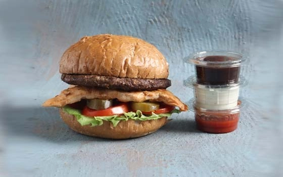 همبرگر دست پیچ گوشت ویژه رژیمی