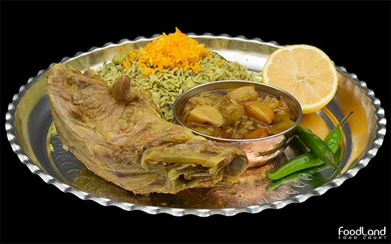 باقالی پلو گردن