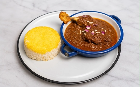 کته و فسنجون مرغ