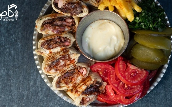 شاورما عربی گوشت و مرغ