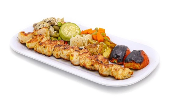خوراک جوجه ران زعفرانی