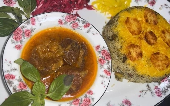 باقالی پلو با گوشت