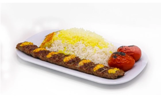 چلو کباب لقمه نگین دار