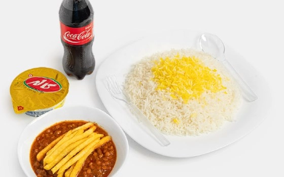 چلوخورش قیمه کمبو