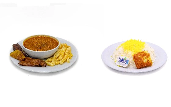 چلو خورشت قیمه سیب زمینی