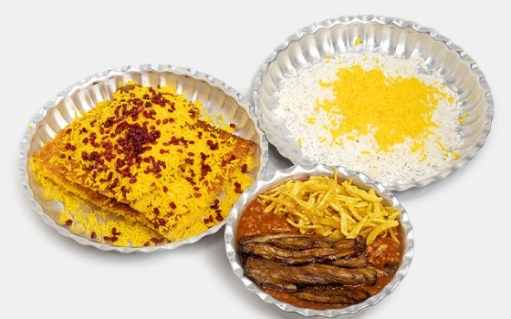 چلوته چین خورشت قیمه میکس سیدجلال