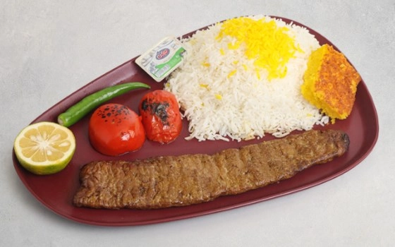 چلو کباب برگ گوسفندی