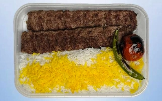 چلو کباب لقمه