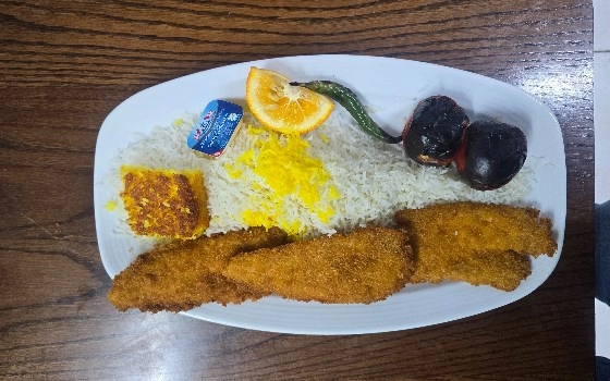 چلو فیله مرغ سوخاری