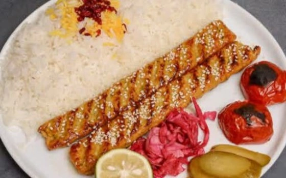 چلو کوبیده مرغ