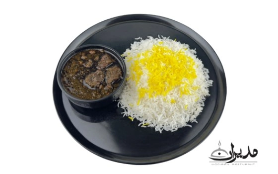 چلو خورشت قرمه سبزی اقتصادی