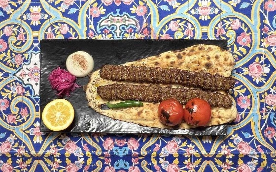 خوراک کوبیده زعفرانی 2 سیخ