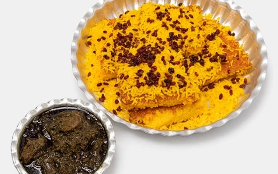 ته چین با خورشت کرفس