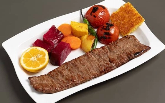 خوراک کباب برگ ممتاز