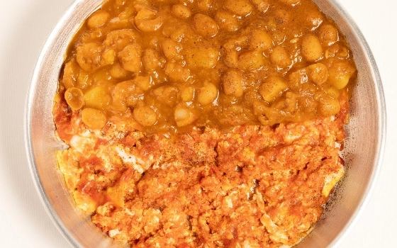 شاپوری(املت و لوبیا)