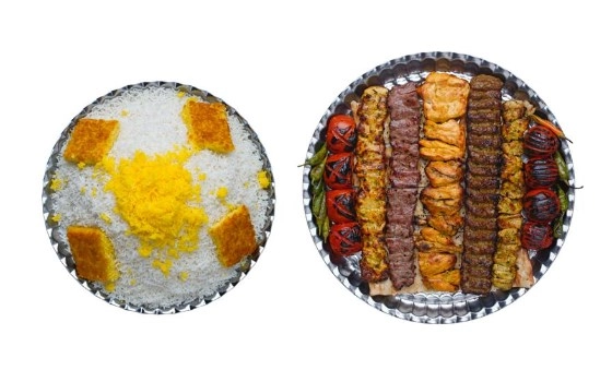 چلو کباب سینی مخصوص نارنجستان