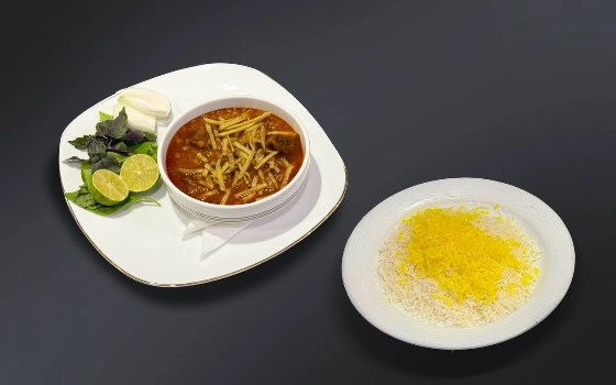 چلو خورشت قیمه