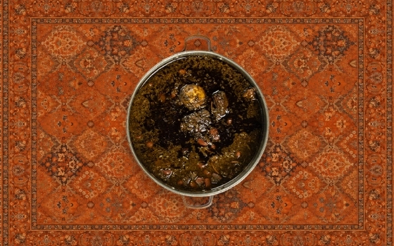 قورمه سبزی بدون برنج