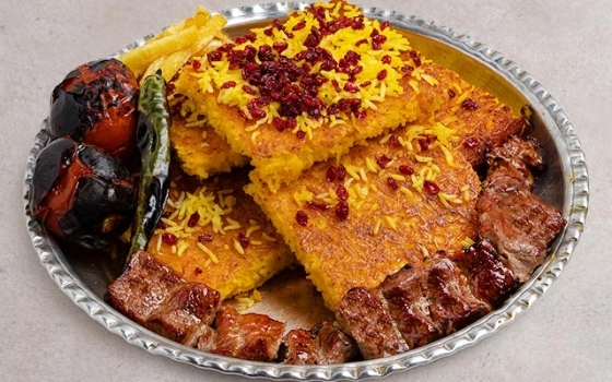 ته چین با چنجه گوسفندی