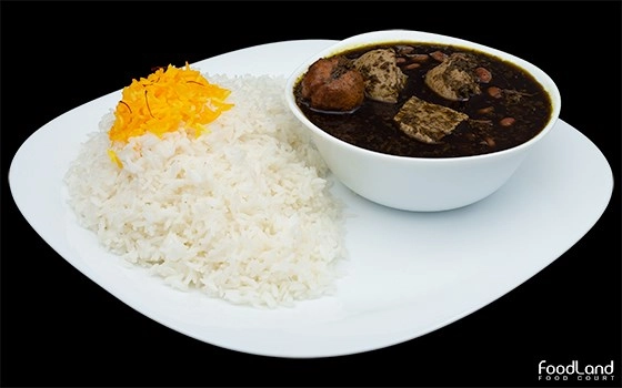 چلوخورشت قرمه سبزی