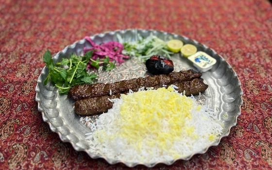چلوکباب کوبیده معمولی