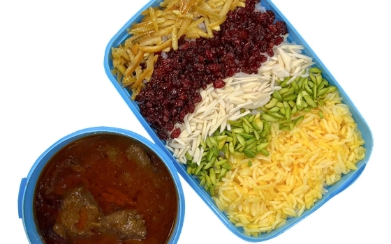 چلو خورشت قیمه نثار قزوینی (بیرون بر)