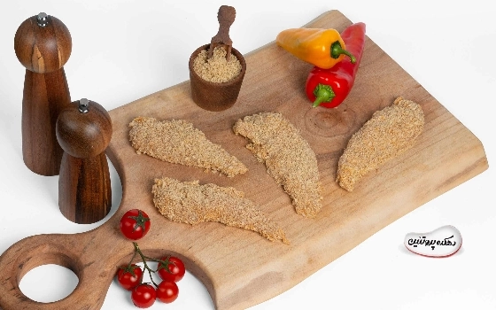 شنیسل فیله مرغ اسپایسی