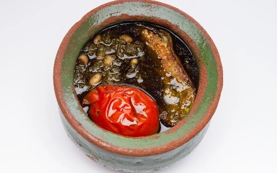 چلو قورمه سبزی رشتی