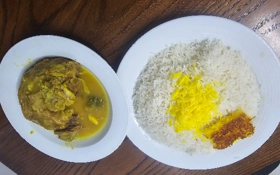 چلوگوشت گردن گوسفندی