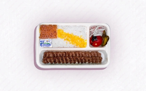 چلو کباب کوبیده مخصوص