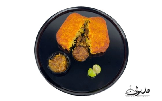 ته چین گوشت و بادمجان