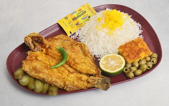 چلو ماهی قزل الا سرخ